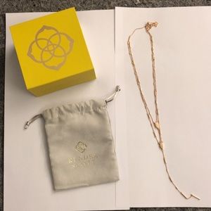 Kendra Scott Adelina Y Necklace in Rose Gold